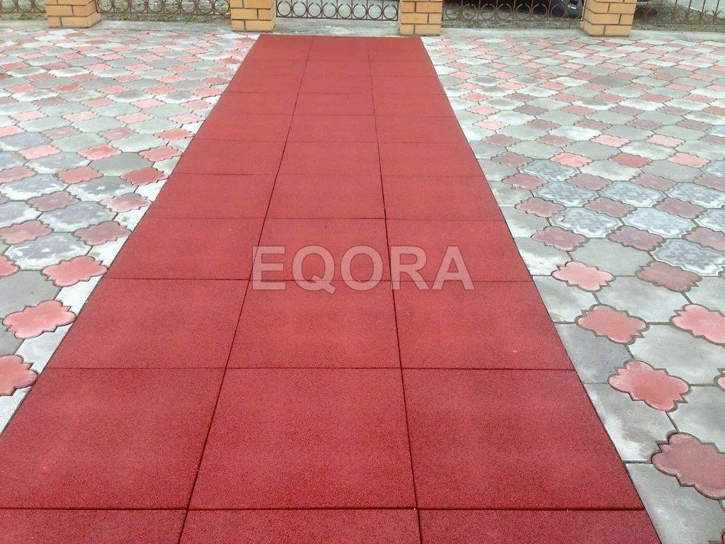 Резиновое покрытие для двора частного дома из резиновой крошки в Егорьевске