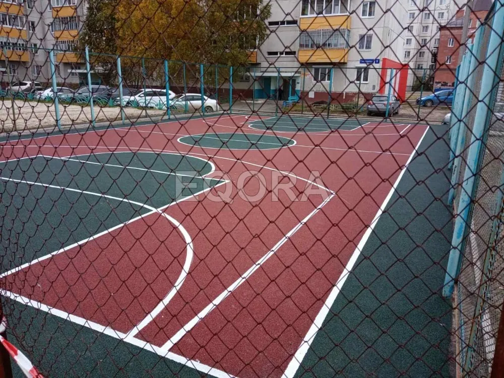 Резиновые покрытия из крошки для спортивных площадок в Егорьевске